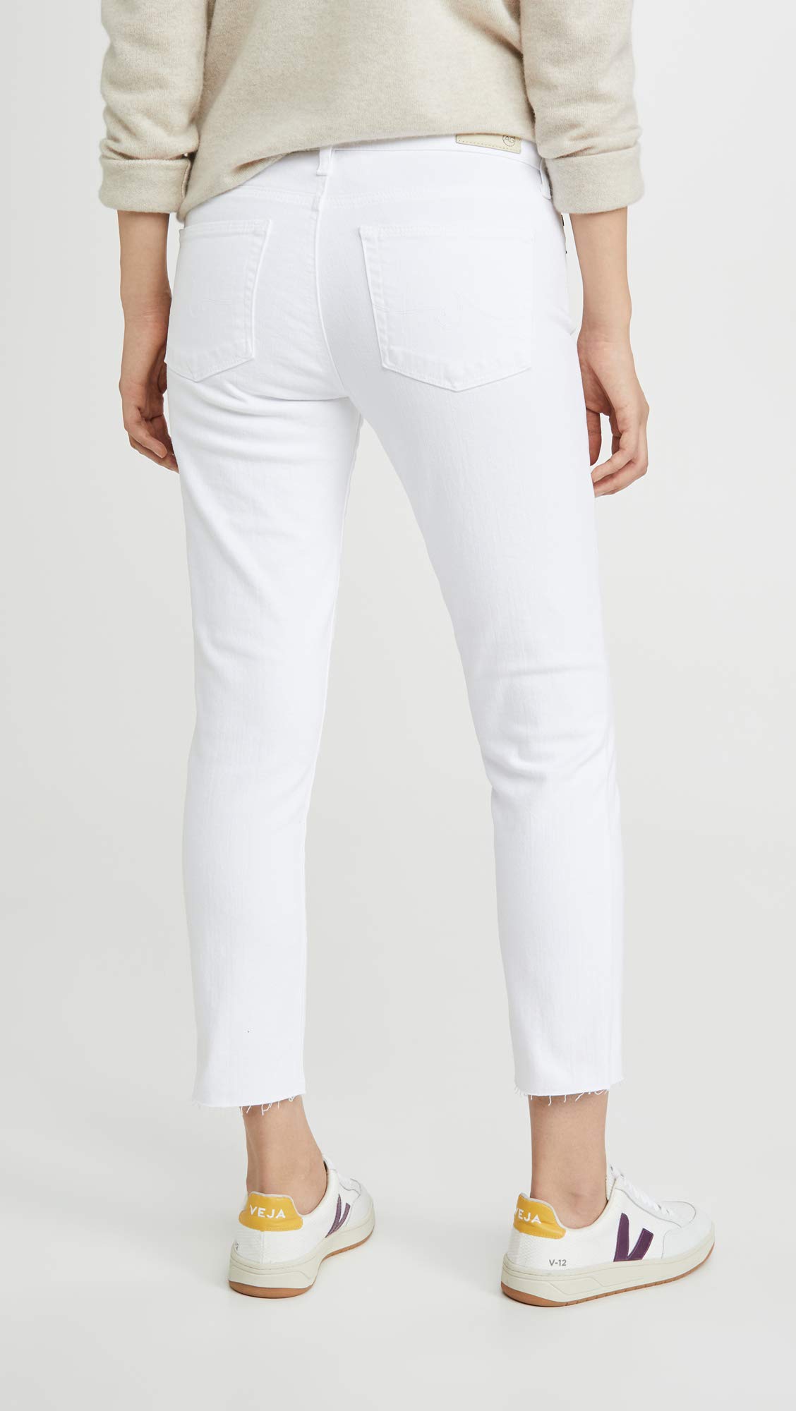 AG Adriano Goldschmied Women's The Prima Crop Jeans - High Waist Slim Fit Ankle Jeans for Women | Perfect for Casual Wear, Office & Date Night Outfits