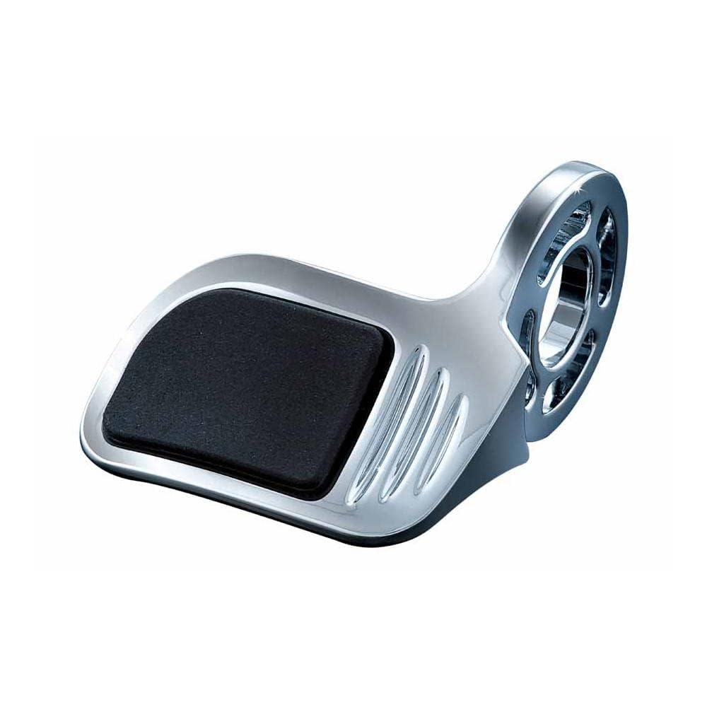 Kuryakyn 6299 Premium ISO Contoured Throttle Boss Motorcycle Handlebar Grip - Universal Fit Right Side Chrome (Pack of 1) | Ergonomic Comfort for Long Rides & Cruisers