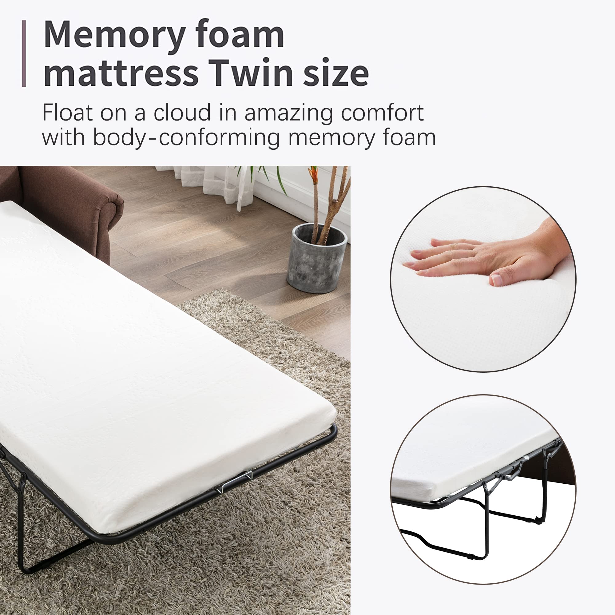 2-in-1 Pull Out Sofa Bed with 3.1
