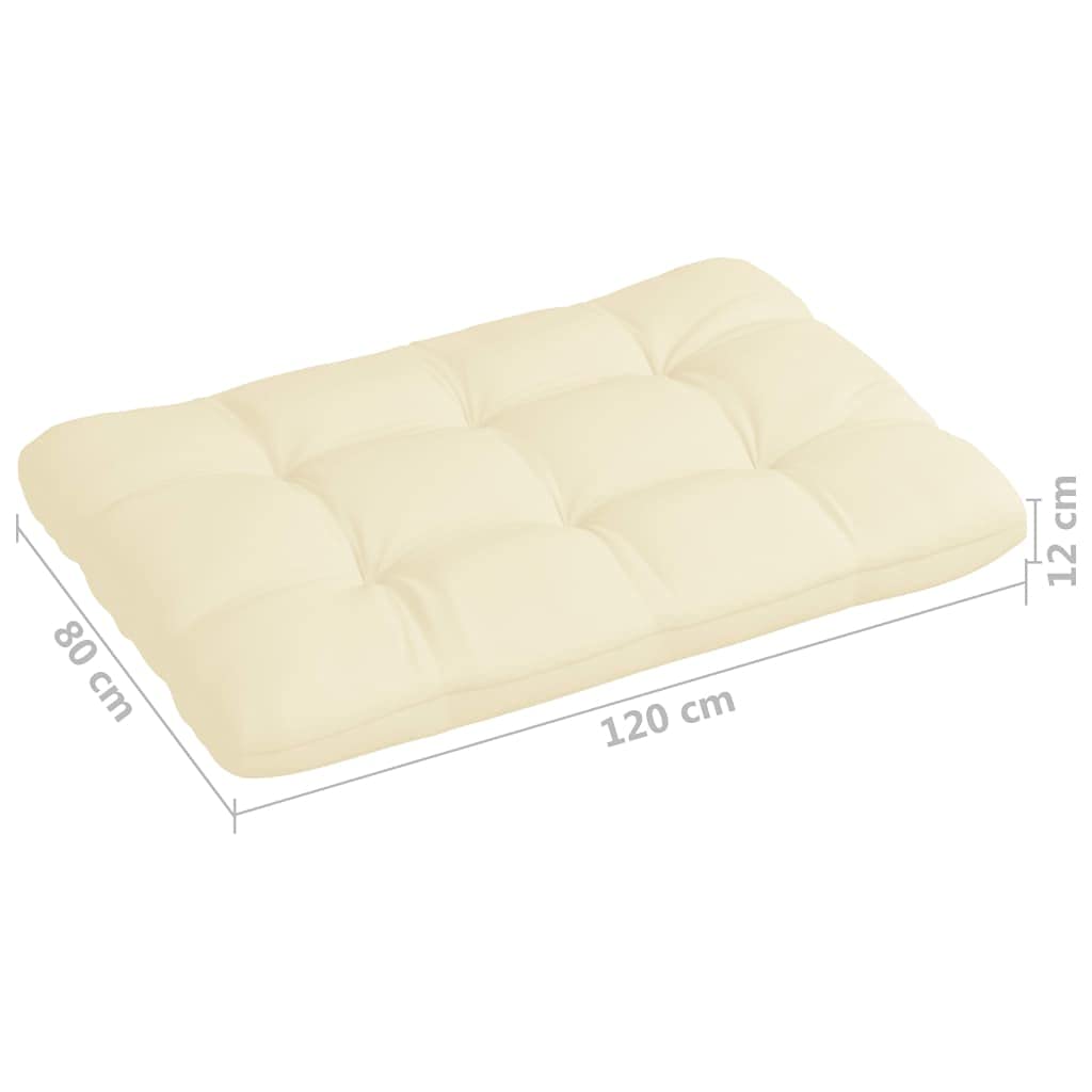3-Piece Universal Pallet Sofa Cushion Set - Thick Padded Seat Cushions Replacement for Chaise Loungers - Outdoor Patio Garden Chair Cushions (Perfect for Poolside, Deck, and Backyard Relaxation)