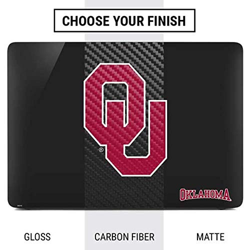 Officially Licensed Oklahoma Sooners Black Laptop Skin for MacBook Air 13-inch (2020) | Protective Vinyl Decal Sticker | Perfect for School, Work & Travel