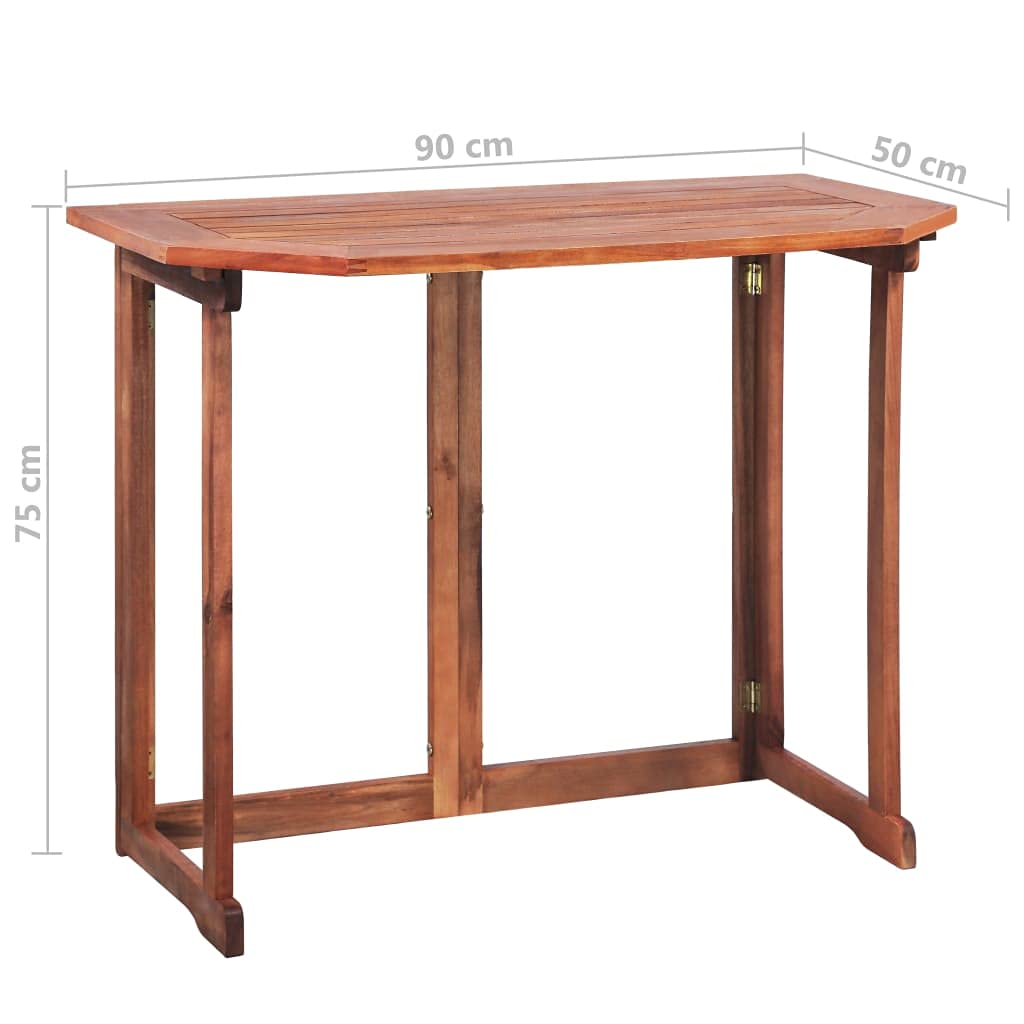 Solid Acacia Wood Bistro Table 35.4