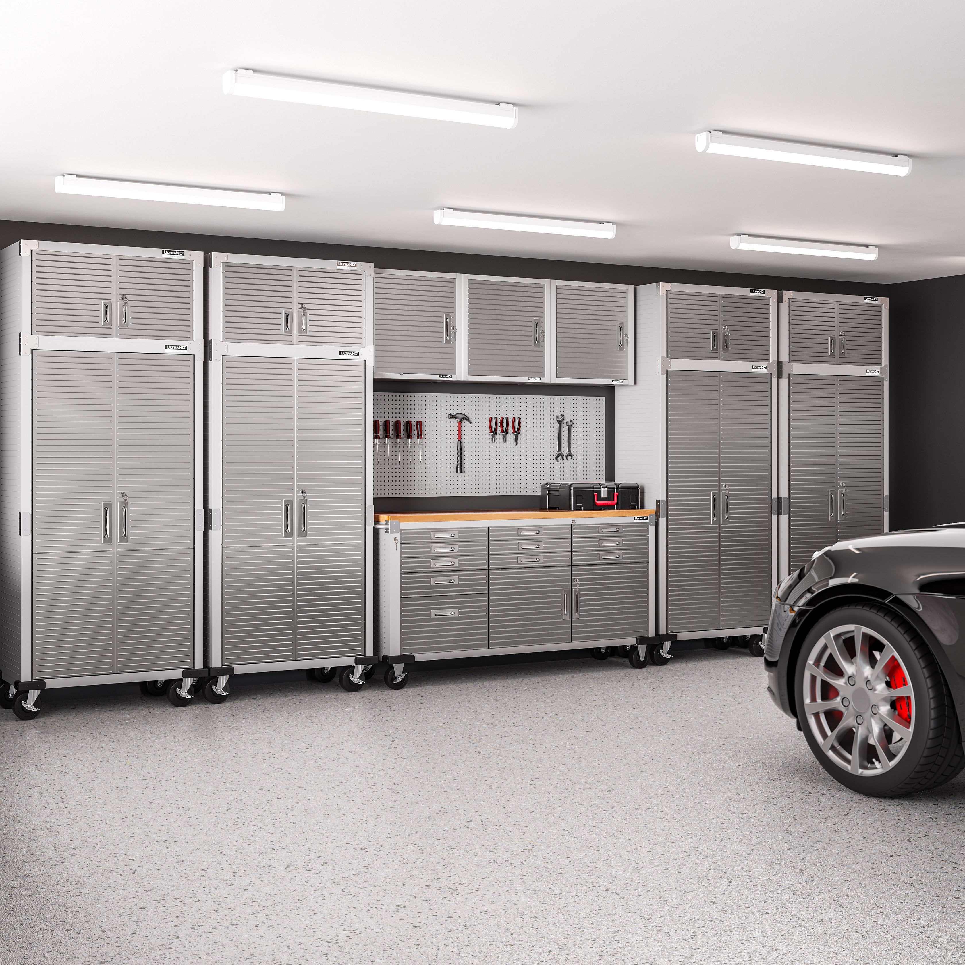UltraHD® 11-Drawer Rolling Workbench with Locking Wheels - Heavy Duty Mobile Tool Cabinet for Garage, Workshop & DIY Projects - Perfect for Mechanics, Craftsmen & Home Improvement
