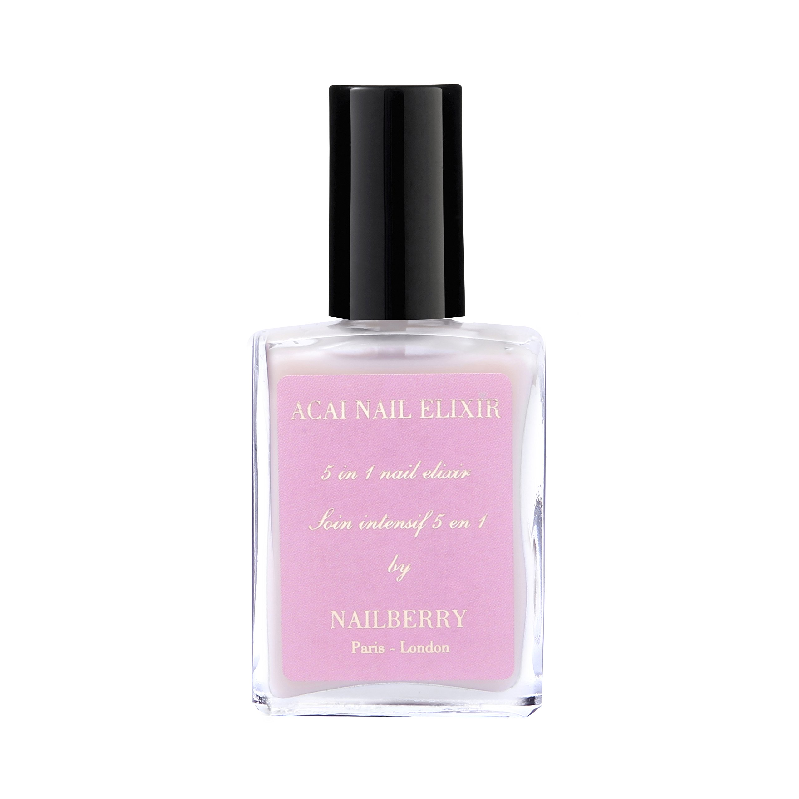 Nailberry Acai Nail Elixir - Rose Scented 5-in-1 Intensive Nail Treatment (15ml) for Stronger, Healthier Nails | Perfect for At-Home Manicures & Nail Care Routines