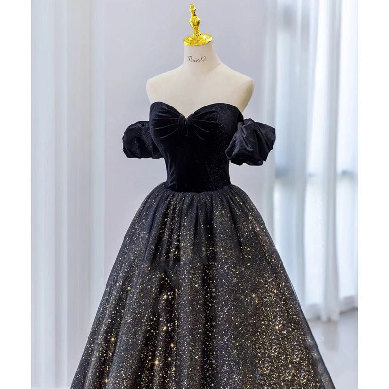 Sweet 16 Birthday Party Off Shoulder Sparkly Prom Dress for Girls - Elegant Formal Gown for Quinceañera, Homecoming Dance & Special Occasions