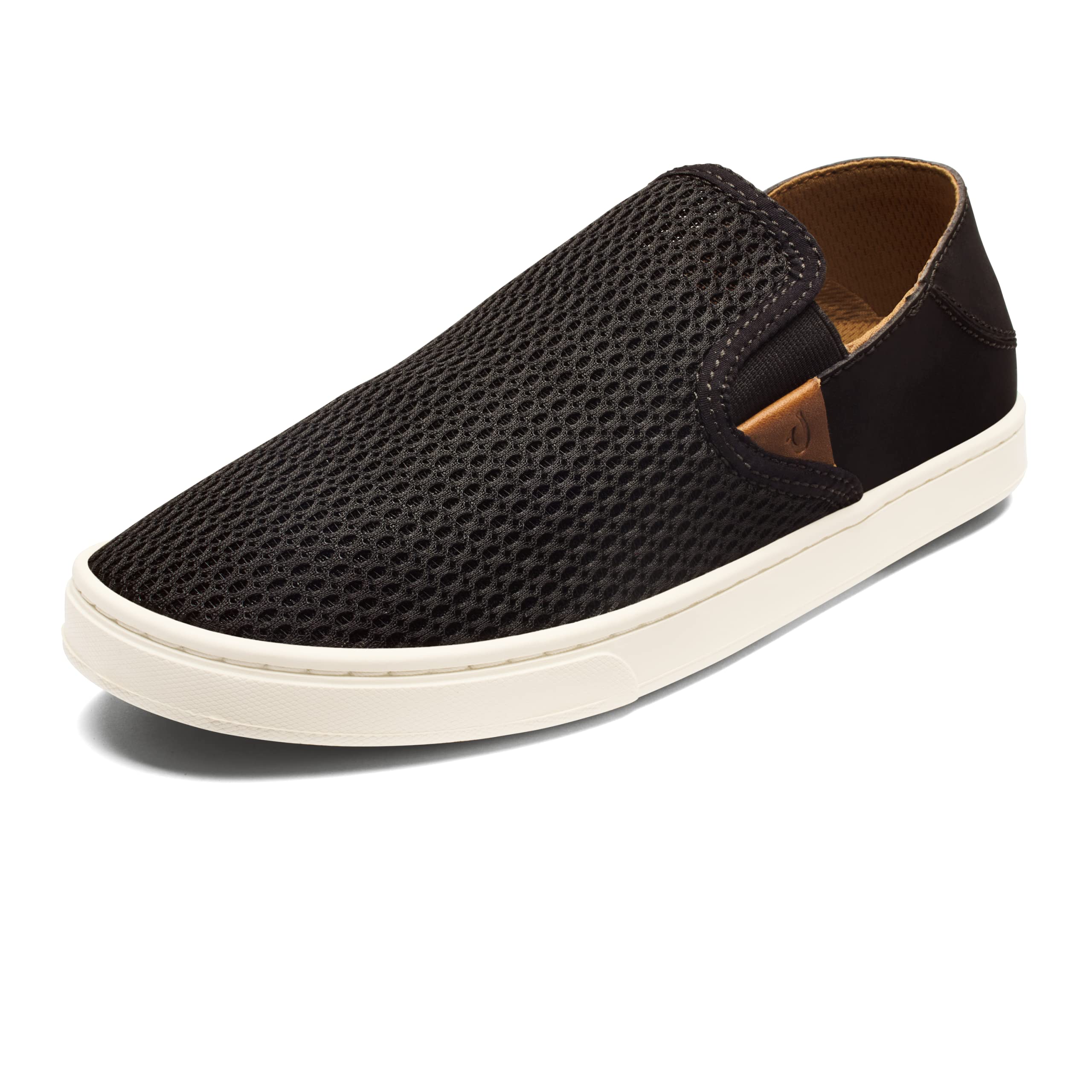 Olukai Women's Pehuea Leather Sneakers in Clay - Comfortable & Stylish Casual Shoes for Walking, Travel & Everyday Wear