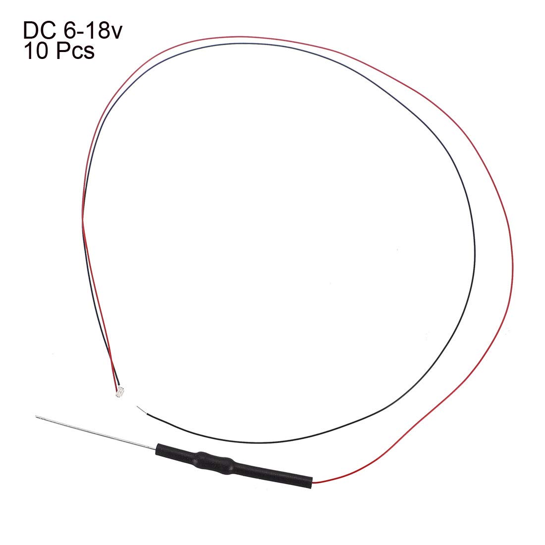 uxcell 10pcs Prewired 0603 Orange SMD LED Diodes - 6-18V DC Micro Wired Soldered Mini LED Lights with Resistor for Circuit Boards, DIY Electronics, and Small Lighting Projects