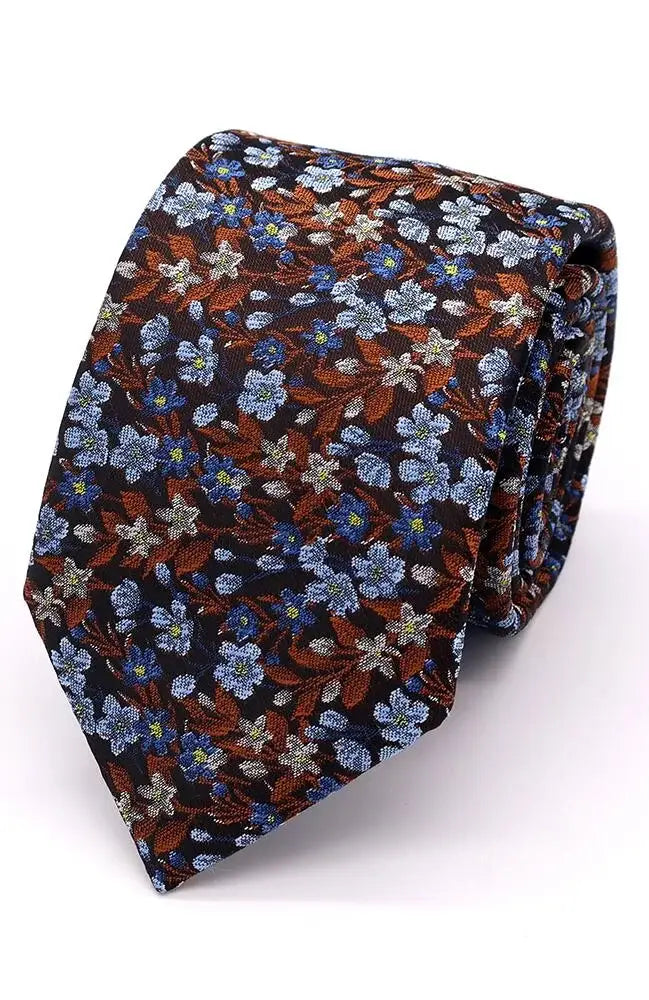 LA Smith English Hedgerow Woven Polyester Wedding Tie for Groom, Bridal Party & Formal Events - Perfect for Weddings, Proms and Business Occasions