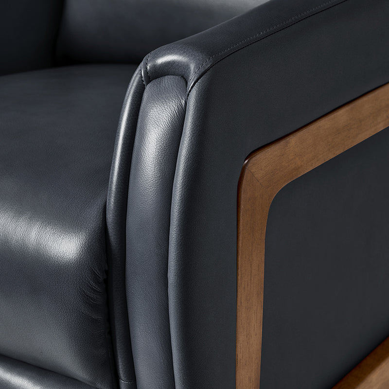 Linzy Genuine Leather Power Recliner Chair - Electric Lift Reclining Sofa for Living Room, Home Theater & Office Comfort (Brown)