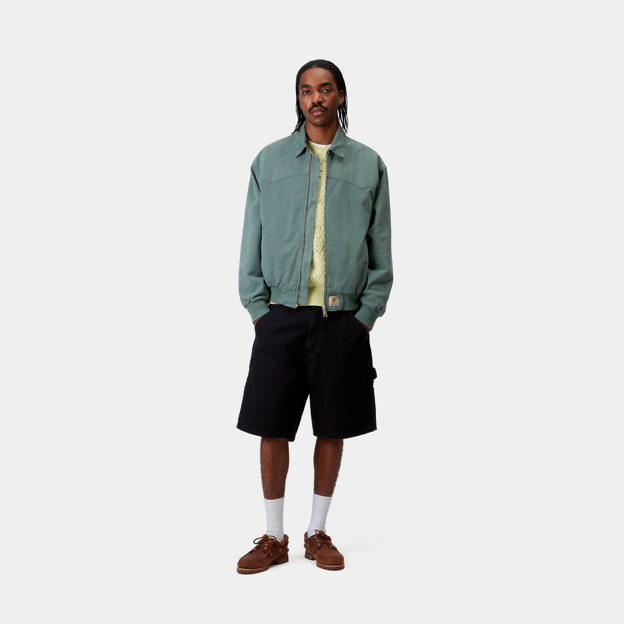 OG Santa Fe Jacket for Men - Spring Lightweight Jacket in Silver Pine (Garment Dyed) | Casual Outerwear for Hiking, Travel & Street Style