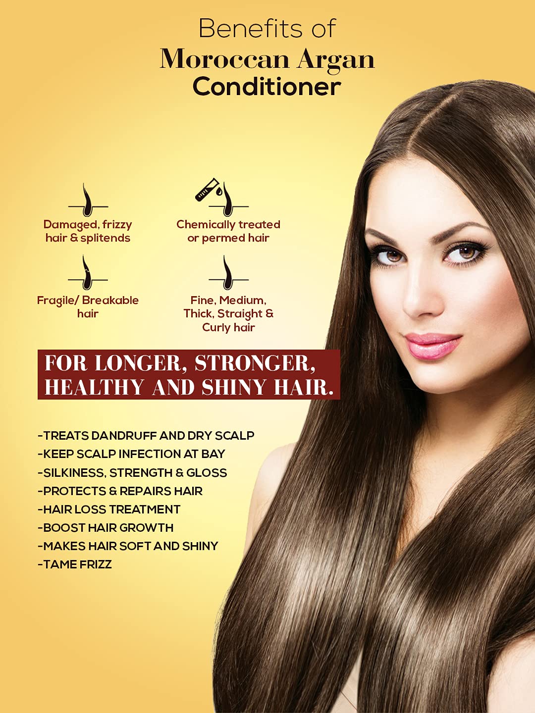 Spantra Moroccan Argan Oil Hair Conditioner with Aloe Vera & Amla Extract - Deep Moisturizing & Hydrating Treatment for Dry, Damaged Hair - Paraben Free, 300ml - Perfect for Daily Hair Care & Salon-Quality Results at Home