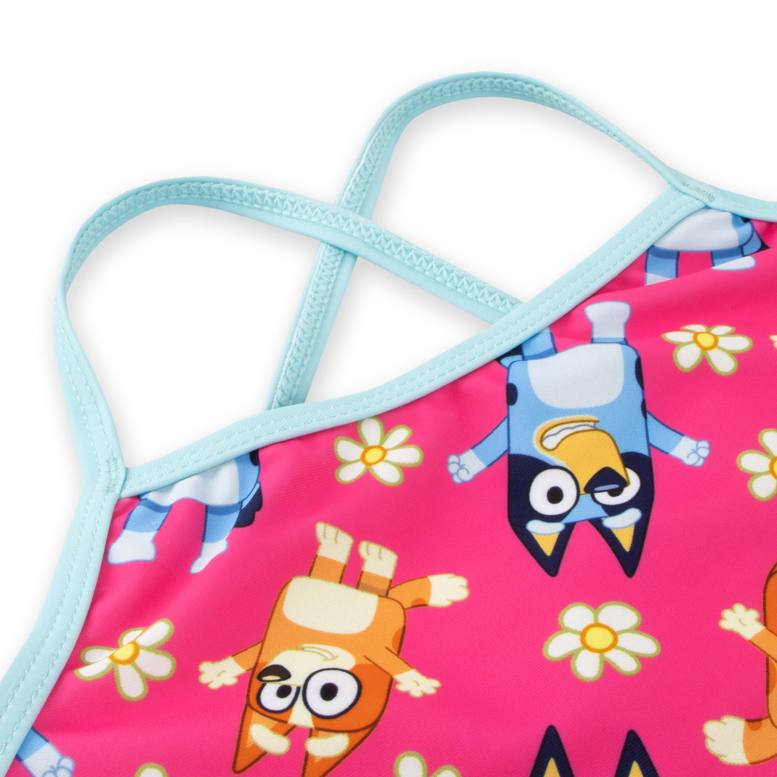 Bluey Girls Swimsuit - Official Licensed Bathing Suit for Toddlers & Kids | UV Protection Swimwear for Pool, Beach & Summer Activities