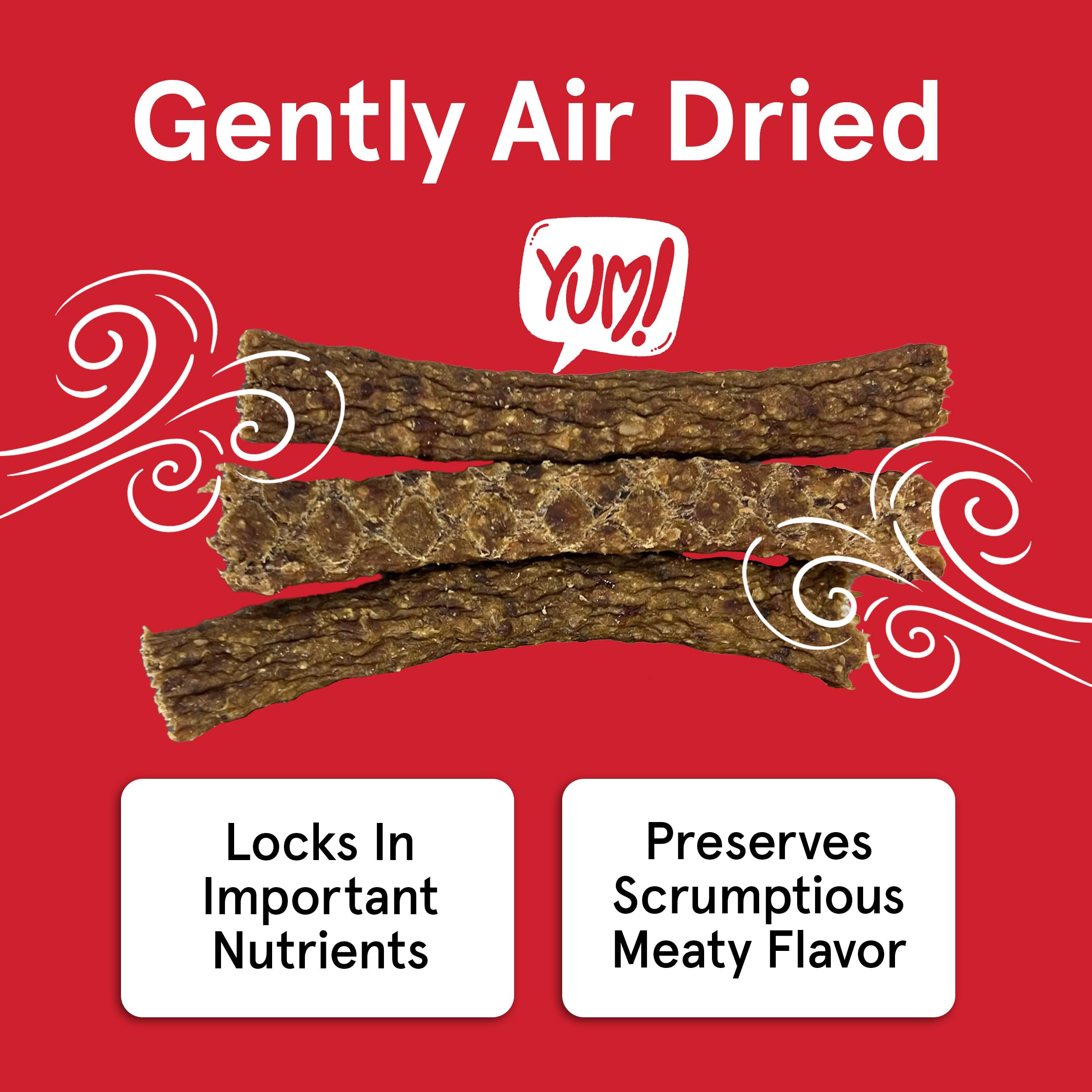 Premium USA-Made Air-Dried Duck Neck Dog Treats - 6oz Bag with Six 6-Inch All-Natural, Free-Range Duck Necks - Grain-Free, High-Protein Snack for Medium & Large Dogs - Perfect for Training Rewards, Dental Health & Chewing Satisfaction