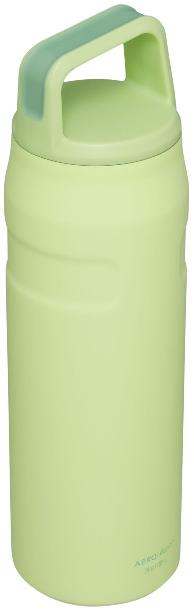 Stanley IceFlow 24 oz Stainless Steel Water Bottle with Wide Mouth & Twist Lid - Insulated, Leakproof & BPA-Free - Lightweight for Travel, Hiking, Gym & Outdoor Activities - Citron Color