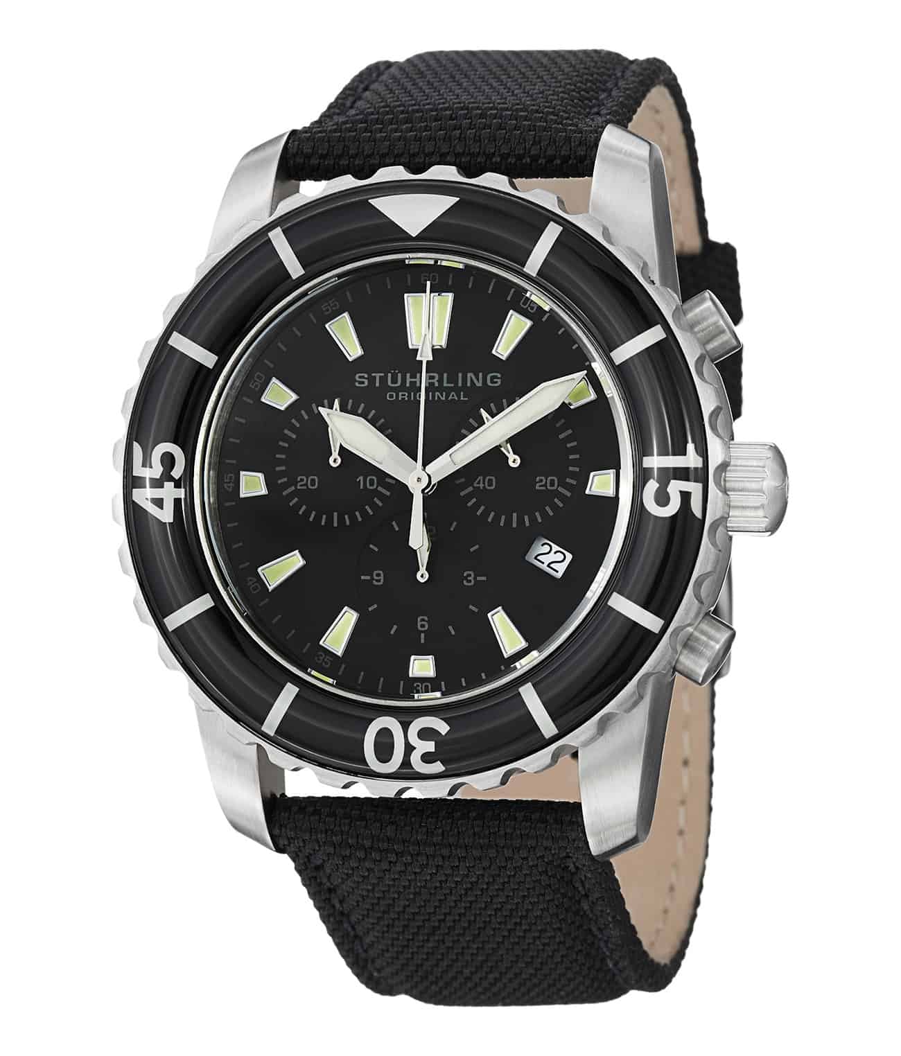 Black Dial / Black PVD Case / Black Canvas Strap Tang Buckle 2