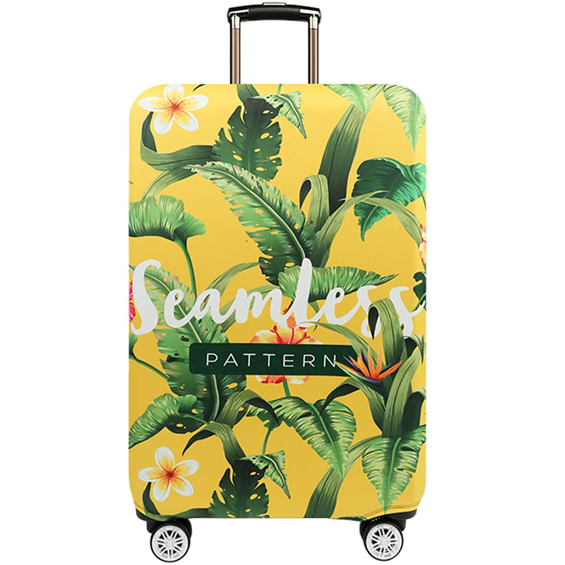 TRAVEL KIN Thickened Washable Luggage Cover - Spandex Protective Suitcase Cover for 18/24/28/32 Inch Bags (S 18