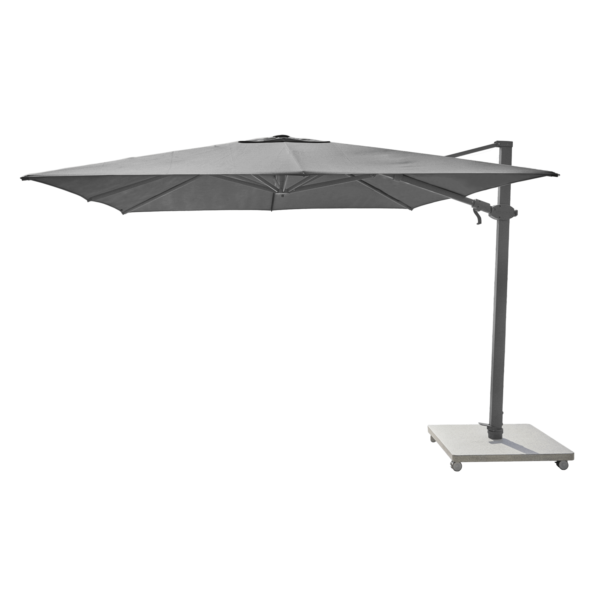 Antego 10ft Cantilever Umbrella - Outdoor Patio Sun Shade with 360° Rotation (Stone Base Sold Separately) for Poolside, Garden, Deck and Backyard Relaxation