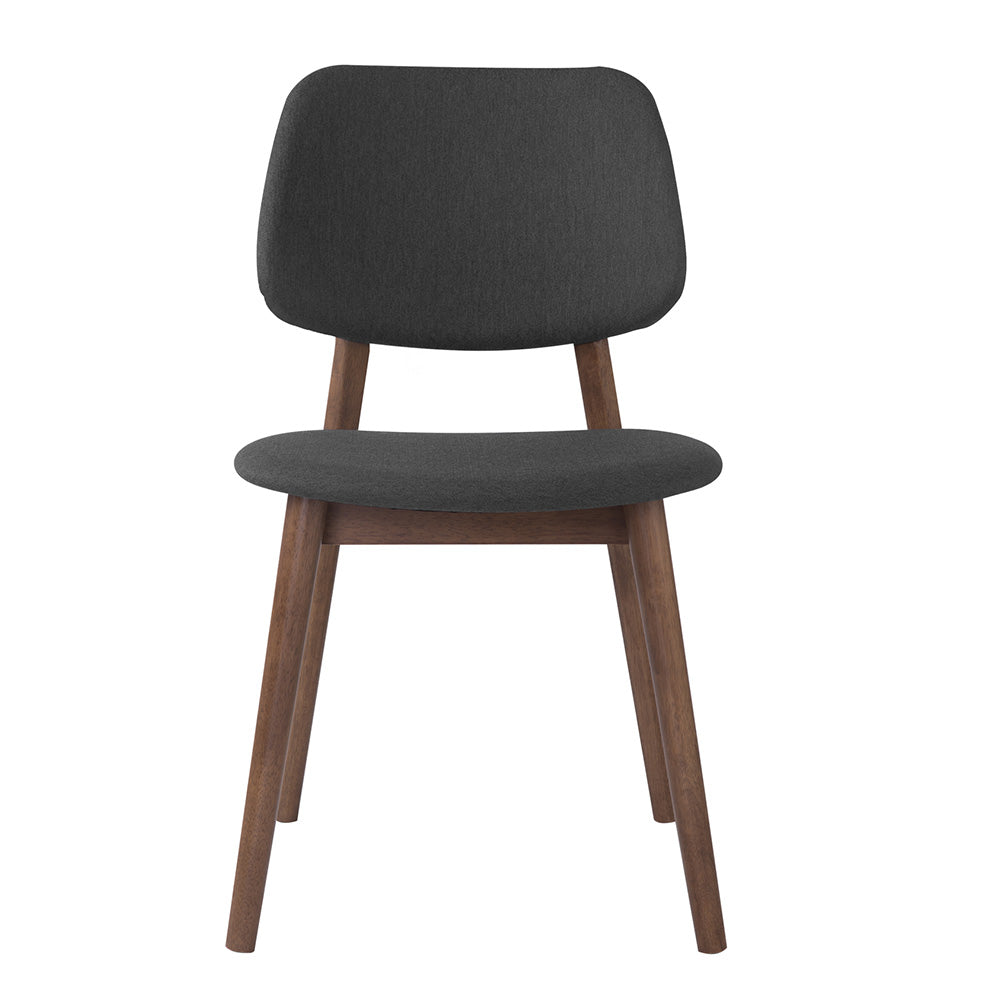 Stylish MERCY Dining Chair in Walnut & Grey - Perfect for Modern Kitchens, Dining Rooms & Home Offices
