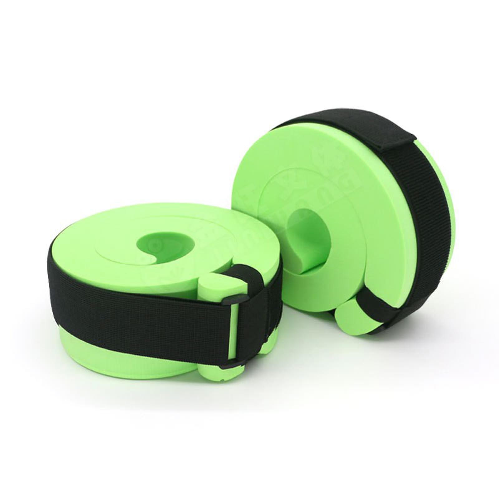 Premium Foam Swim Cuffs Set of 2 - Water Aerobics Float Rings for Swimming & Fitness Training - Adjustable Ankle & Arm Bands for Pool Exercises, Aqua Therapy & Water Workouts (Green) - Ideal for Water Aerobics Classes, Swim Training & Rehabilitation Exercises