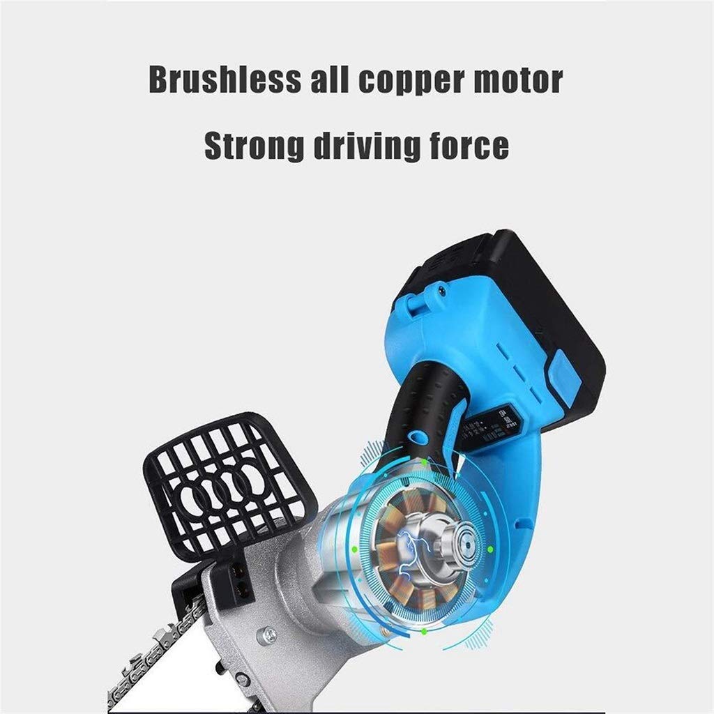 Cordless Electric Chainsaw - Mini Portable Brushless Motor Chainsaw for Tree Pruning, Wood Cutting & Garden Maintenance | Perfect for DIY Projects, Landscaping & Outdoor Use