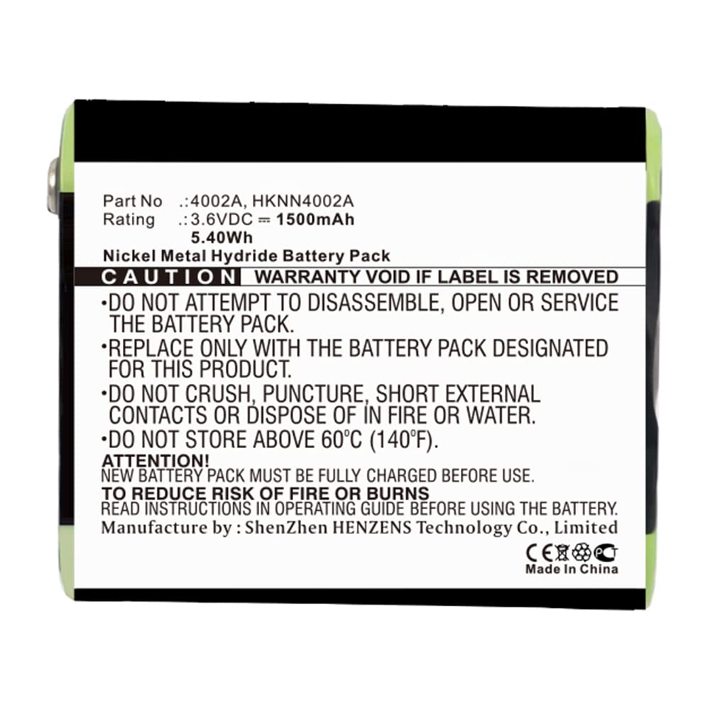 Synergy Digital 2-Way Radio Battery - 1500mAh Ni-MH Replacement for Motorola PMNN4477A | High Capacity 3.6V Battery for Motorola Walkie Talkies | Perfect for Construction, Security & Outdoor Adventures