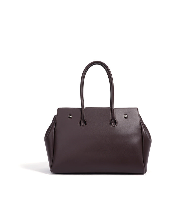 Premium Genuine Leather Work Tote Bag for Women - Professional Office Laptop Briefcase - Spacious & Stylish Business Handbag for Work, Travel & Daily Commute