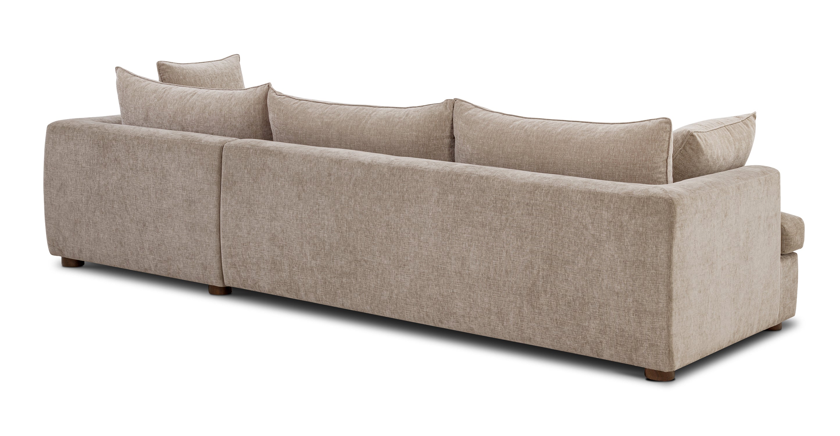 Milo Right Facing Sectional Sofa with Storage | Modern L-Shaped Couch for Living Room | Perfect for Small Spaces & Family Gatherings