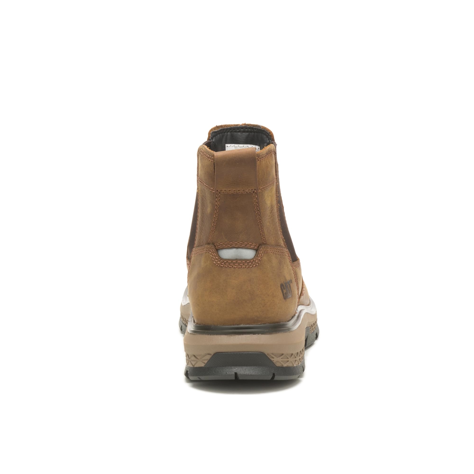 CAT Men's Exposition Chelsea Boot - Waterproof Leather Work Boots for Men - Comfortable & Durable for Outdoor, Work & Casual Wear