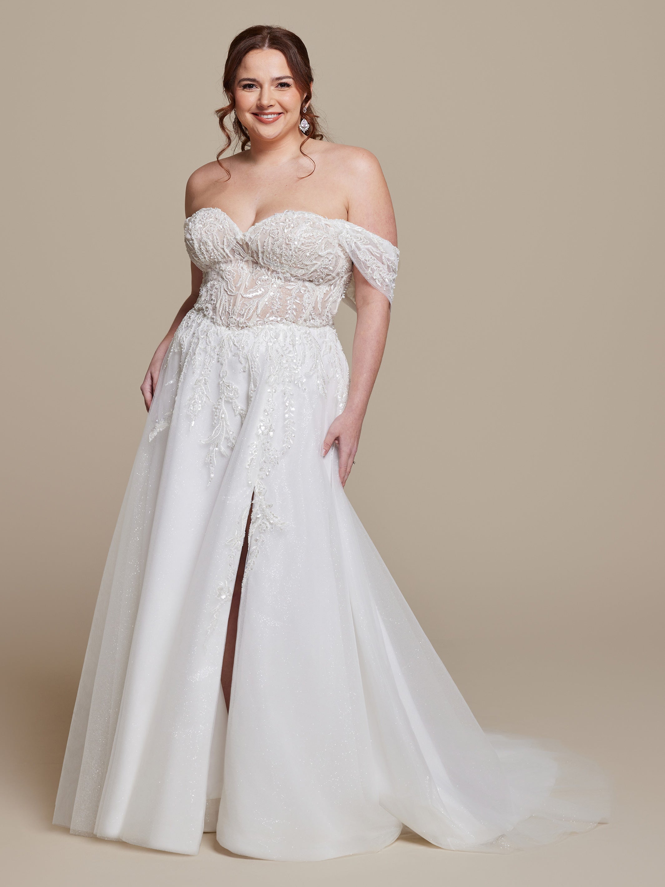 Keira Wedding Dress – Try At Home Bridal Gown for Perfect Fit | Elegant White Lace Wedding Dress for Brides, Bridal Shower & Vow Renewal Ceremonies