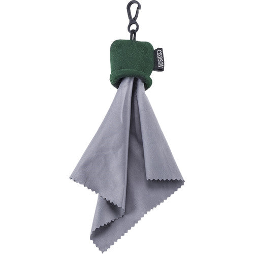 Carson Stuff It Lens Cloth - Premium Microfiber Cleaning Cloth for Glasses, Sunglasses & Camera Lenses (Green, SN 40GR) | Perfect for Travel, Outdoor Activities & Everyday Lens Care