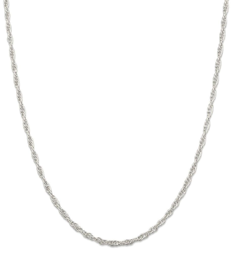 IceCarats 925 Sterling Silver 2.75mm Rope Chain Twisted Link Necklace for Women - Elegant Layering Jewelry for Everyday Wear & Special Occasions