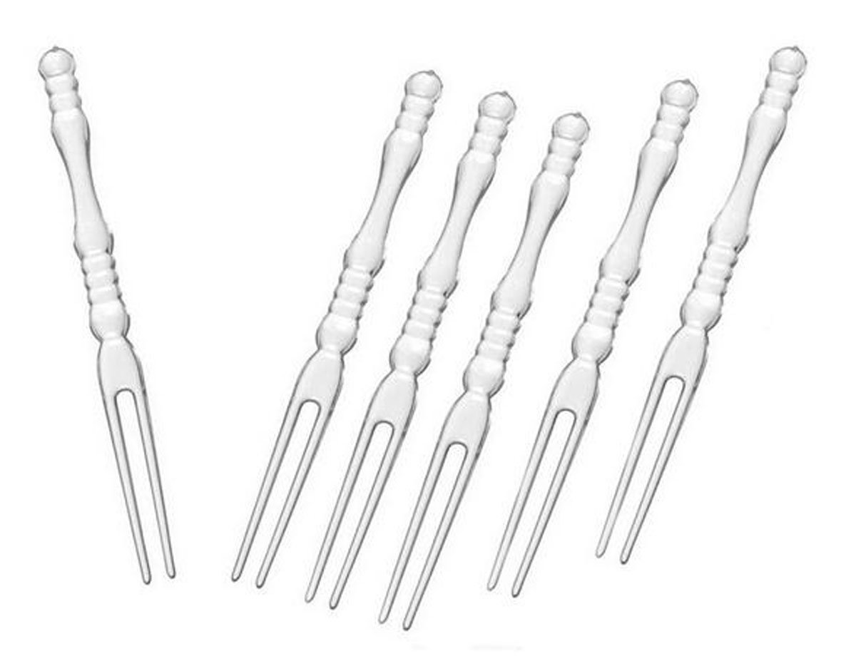 300-Piece Disposable Plastic Mini Forks Set - Bistro Cocktail Forks, Appetizer Forks, Fruit Forks & Cake Forks for Parties, Picnics, Catering & Home Use