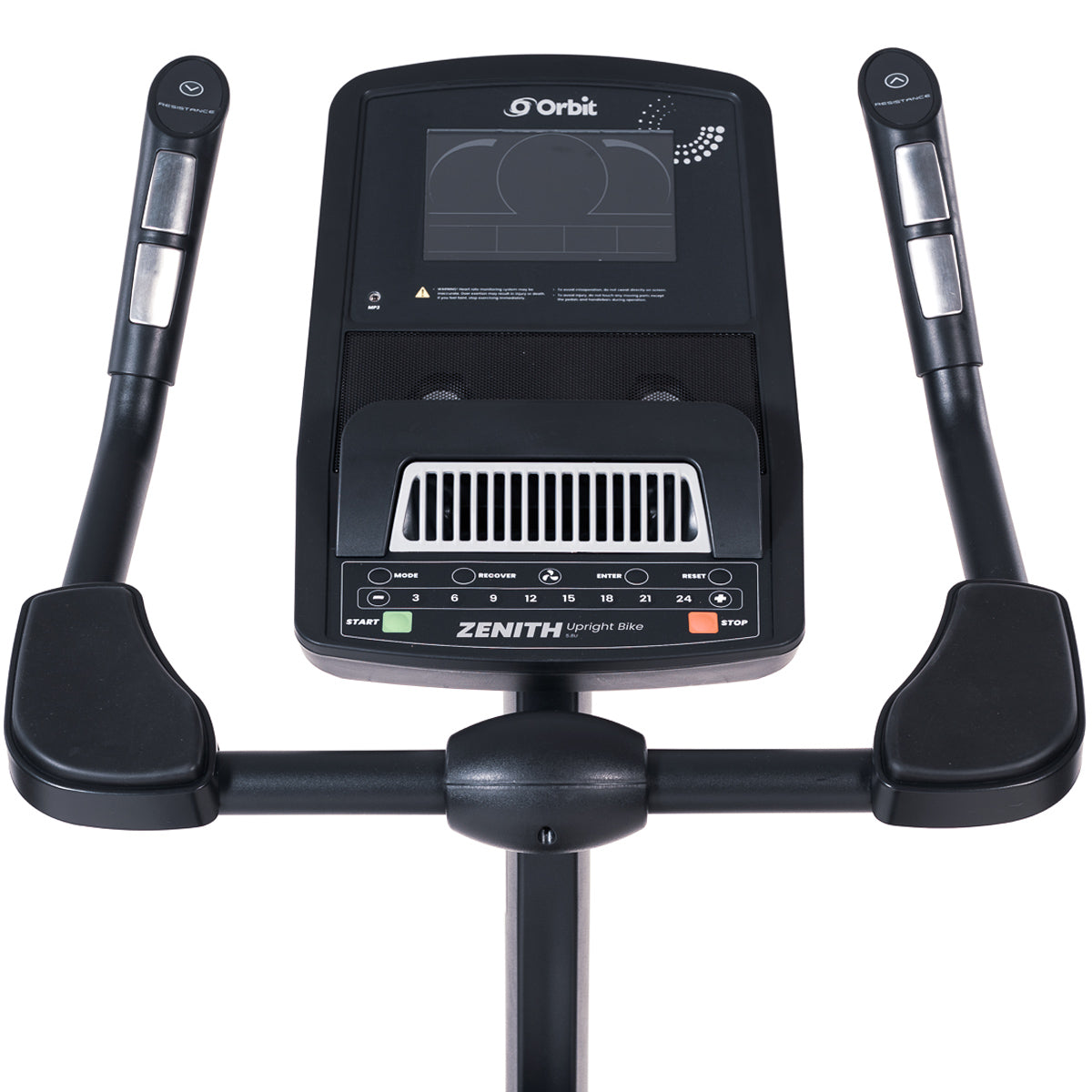 Orbit Zen Upright Exercise Bike for Home Workouts - Quiet Magnetic Resistance Indoor Cycling Bike with LCD Monitor for Cardio & Fitness Training