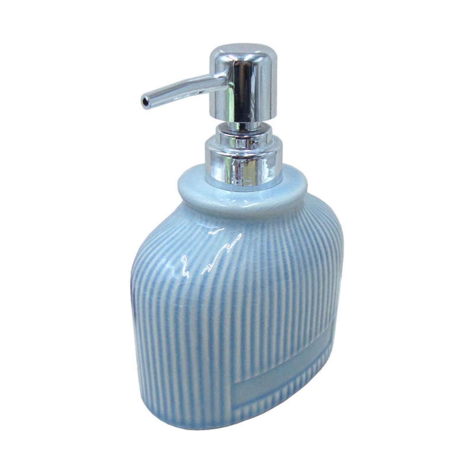 HUANMING 400ml Stainless Steel Ceramic Soap Dispenser - Premium Lotion Dispenser for Shower Gel, Shampoo & Liquid Soap - Elegant Bathroom Organizer for Hotel, Spa & Home Use