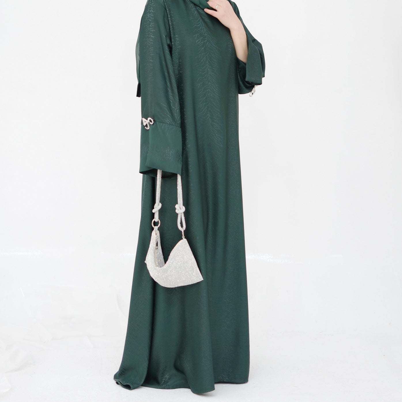 Elegant Jacquard Bow Dress for Women - Perfect for Parties, Weddings & Special Occasions