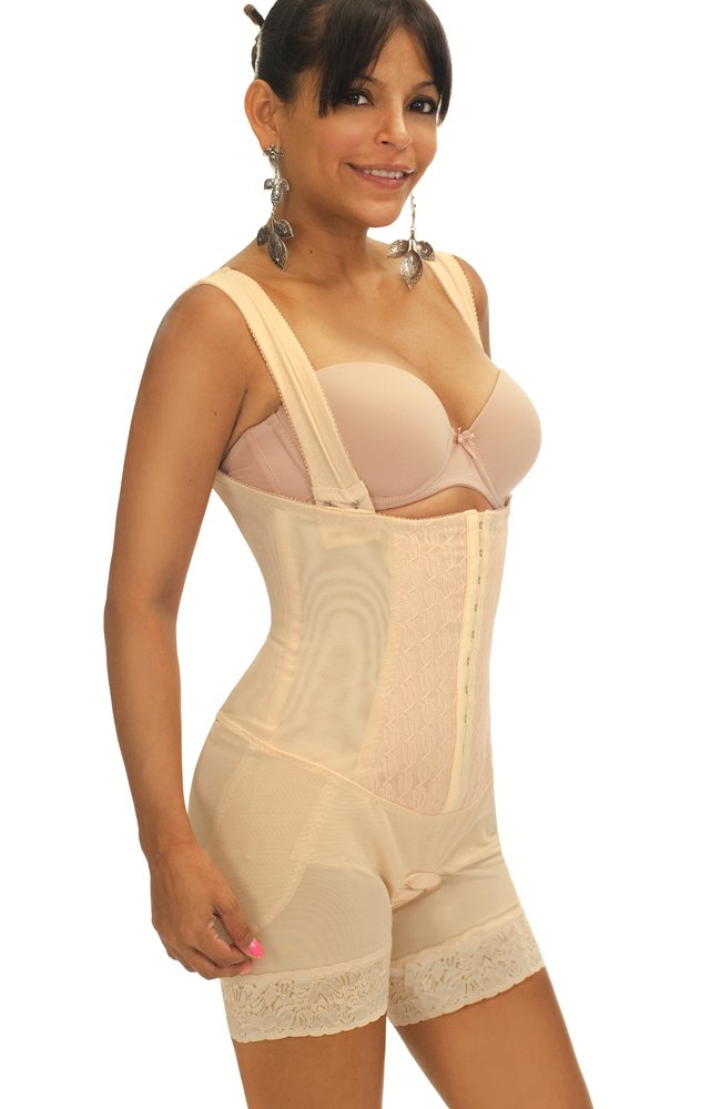 Body Magic Body Shaper with Hook & Loop Fastener Style 22V - Slimming Shapewear for Women, Tummy Control Girdle - Perfect for Dresses, Workouts & Everyday Wear