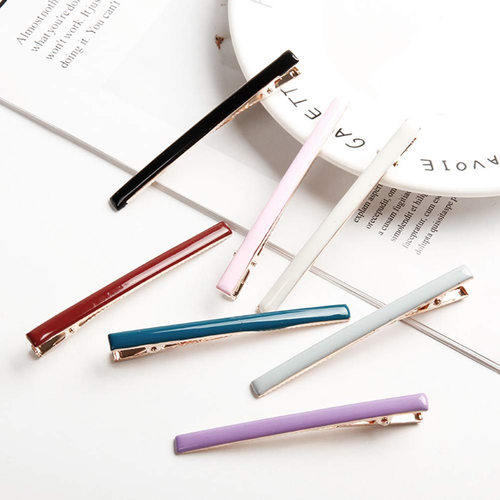 Beaupretty Alligator Hair Clips - Long Thin Duckbill Hair Pins, Alloy Hair Barrettes Bobby Pins for Women (7pcs) - Perfect for Updos, Ponytails & Everyday Hairstyles