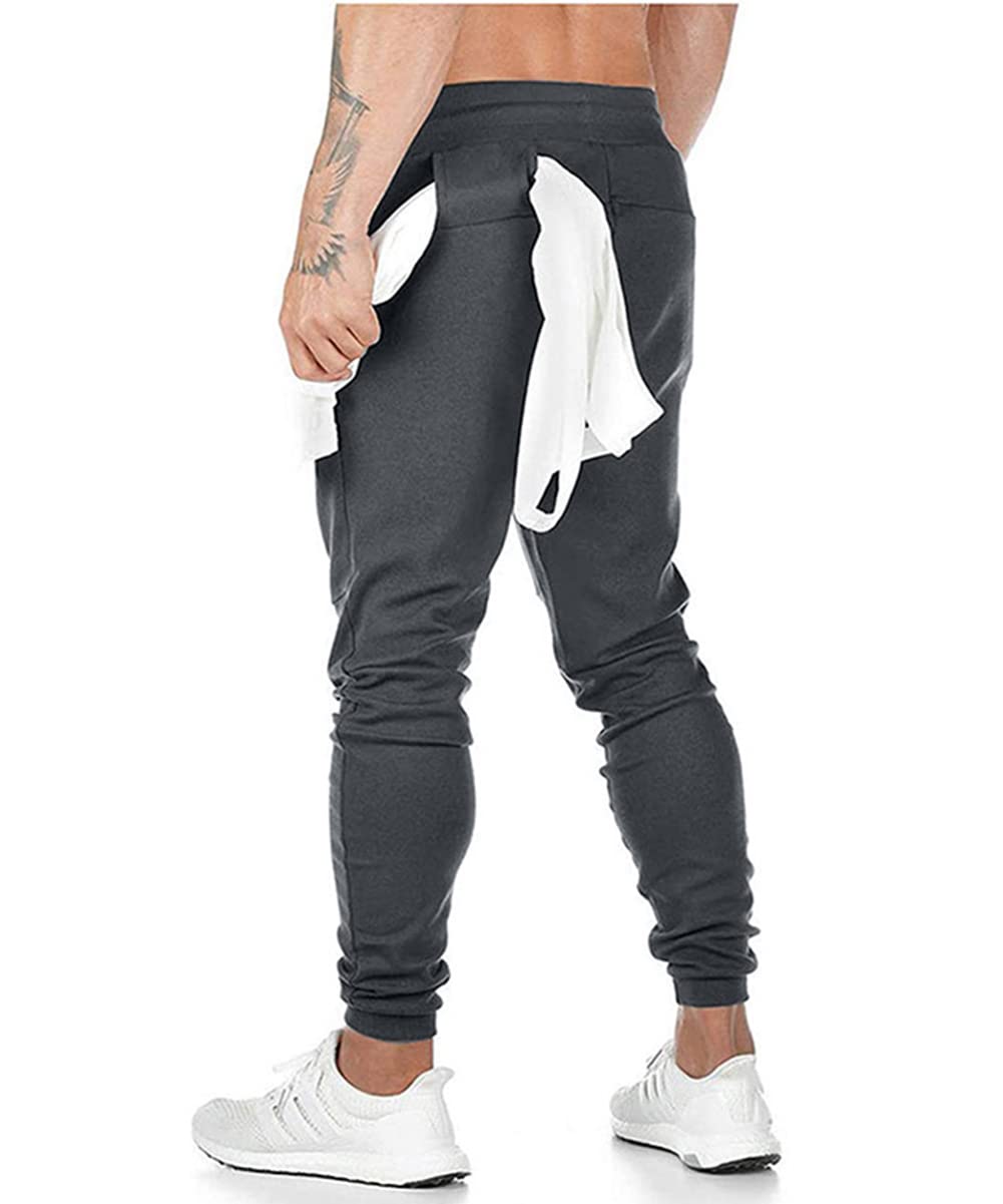 **Men's Athletic Joggers Pants - Comfortable Sweatpants for Running, Gym & Casual Wear - Lightweight Fitness Trousers for Workout & Lounge**