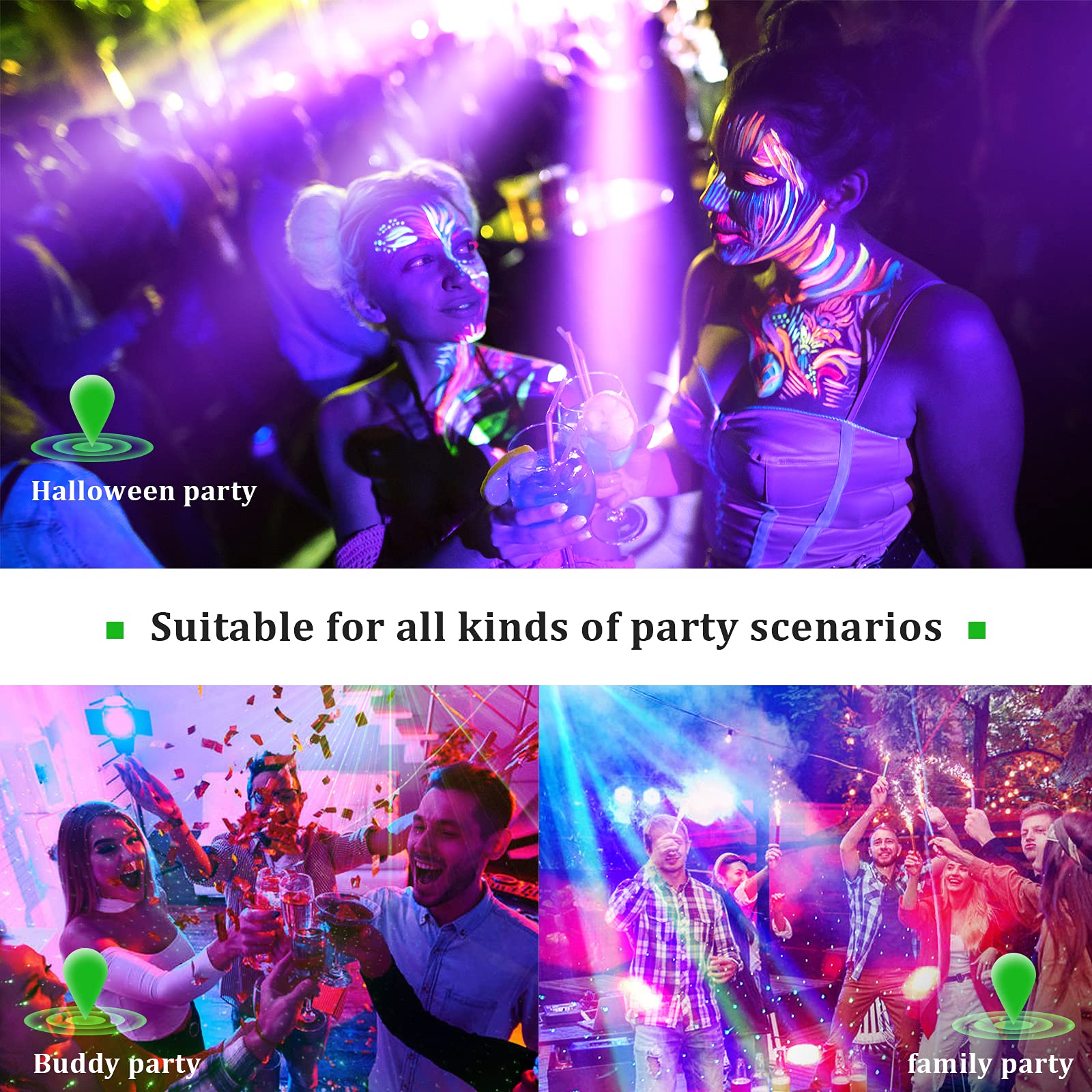 100W UV Bee Eye Strobe Light with Beam Pattern & DMX Control - Professional DJ Disco Stage Lighting for Weddings, Bars, Clubs, Church Events & Dance Parties | Create Stunning Light Shows with Remote Control
