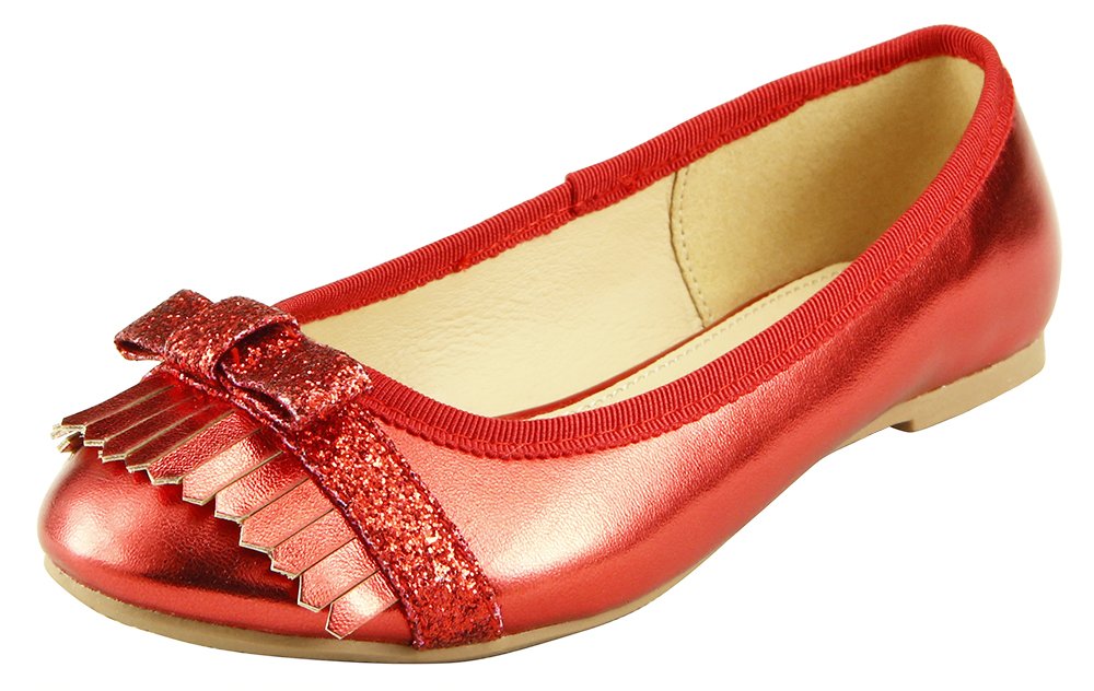 The Doll Maker Glitter Ballet Flats - Sparkly Comfortable Women's Shoes for Dance, Parties & Everyday Wear