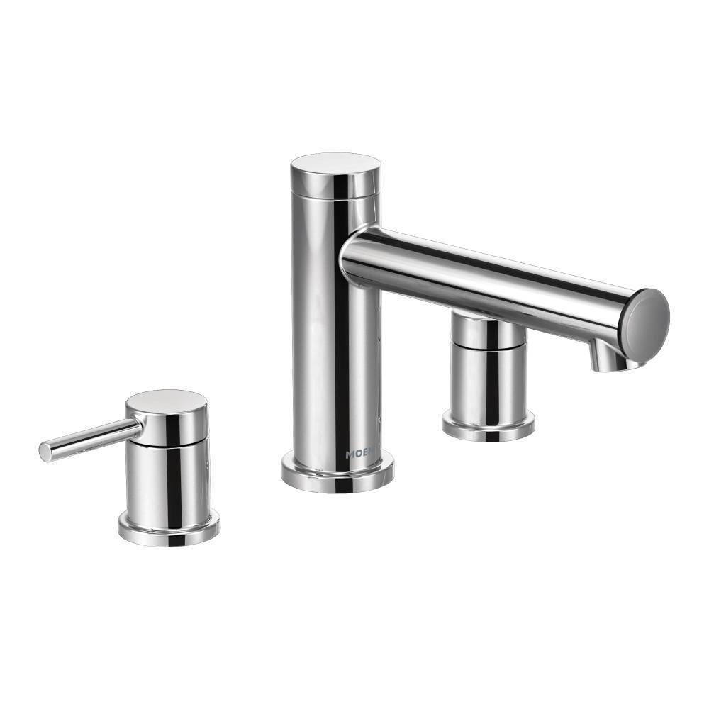Moen T393 Align Roman Tub Faucet Trim in Chrome - Elegant Bathroom Fixture for Spa-Like Relaxation and Luxury Bath Experience