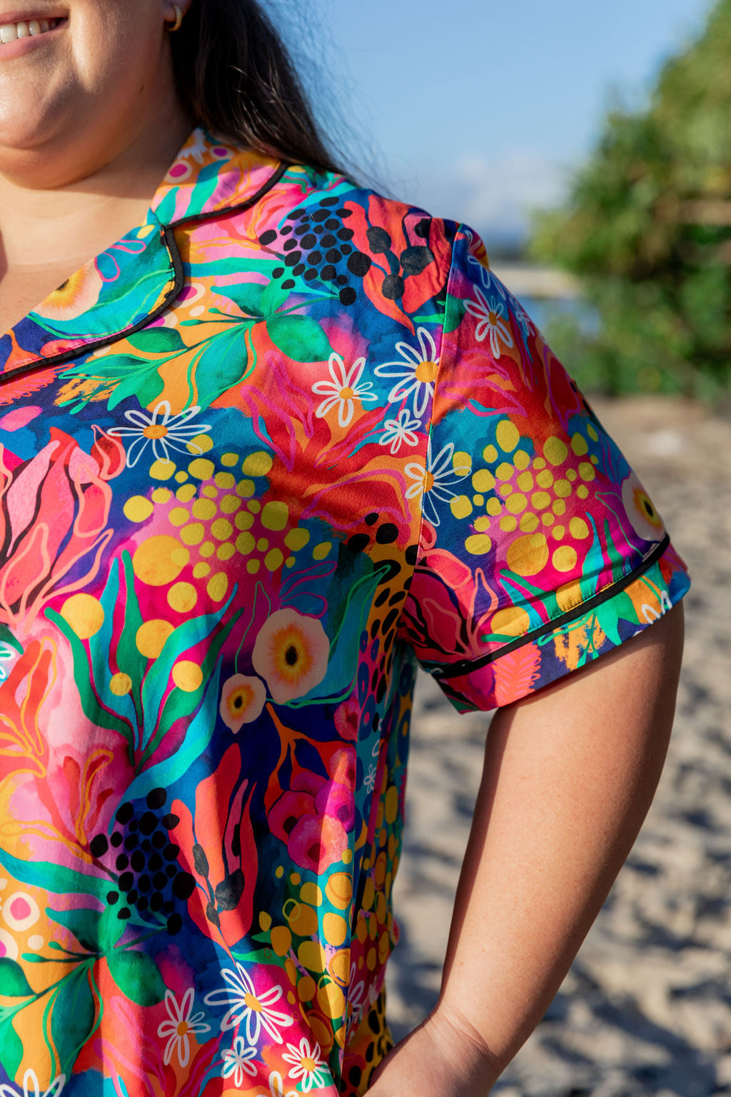 Kasey Rainbow Matilda Sundown Nightie - Soft & Comfortable Sleepwear for Women - Perfect for Relaxing at Home or Cozy Evenings