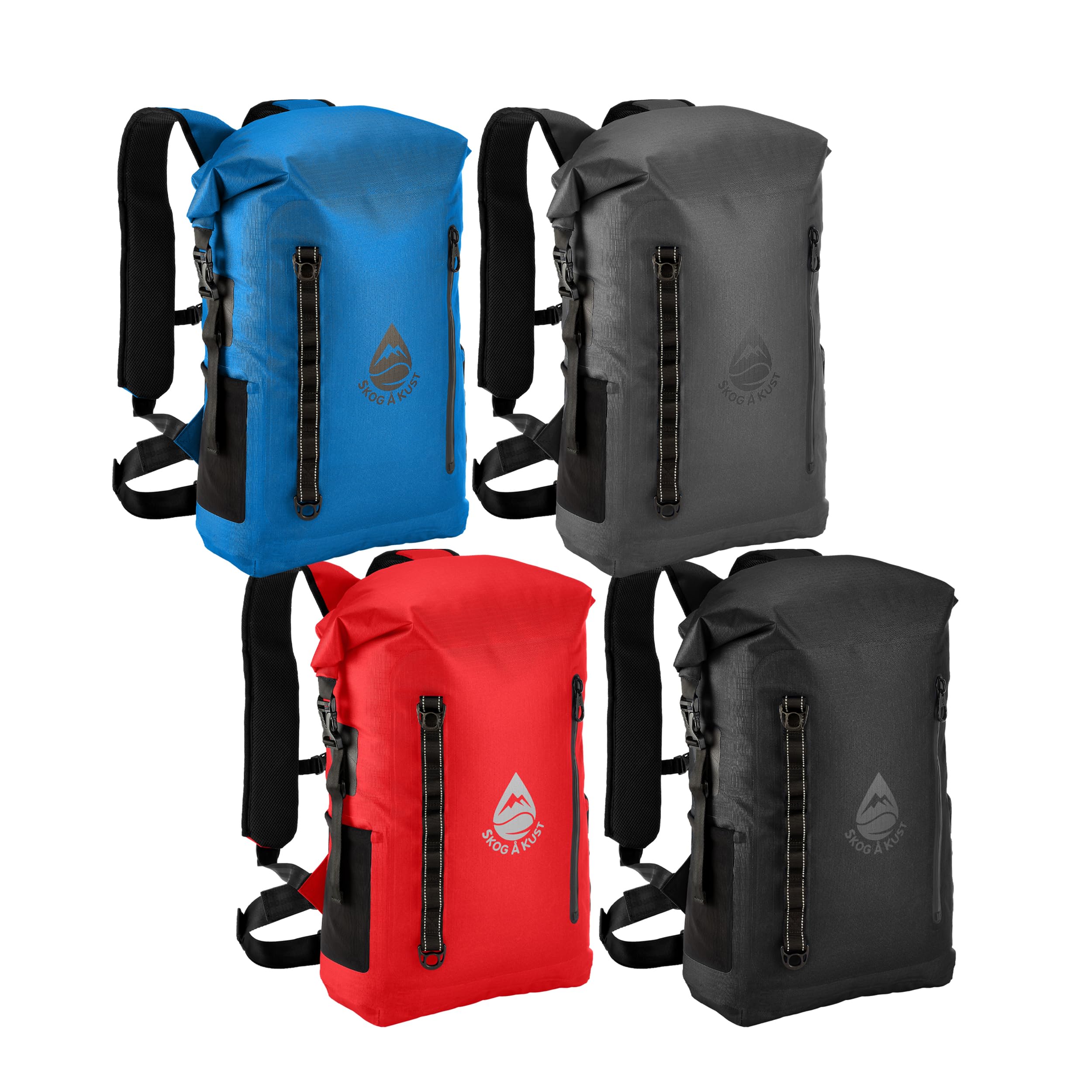 Waterproof Floating Backpack with Airtight Zipper Pocket - Lightweight Dry Bag for Kayaking, Boating & Beach | Skog Å Kust BackSåk Pro Outdoor Gear