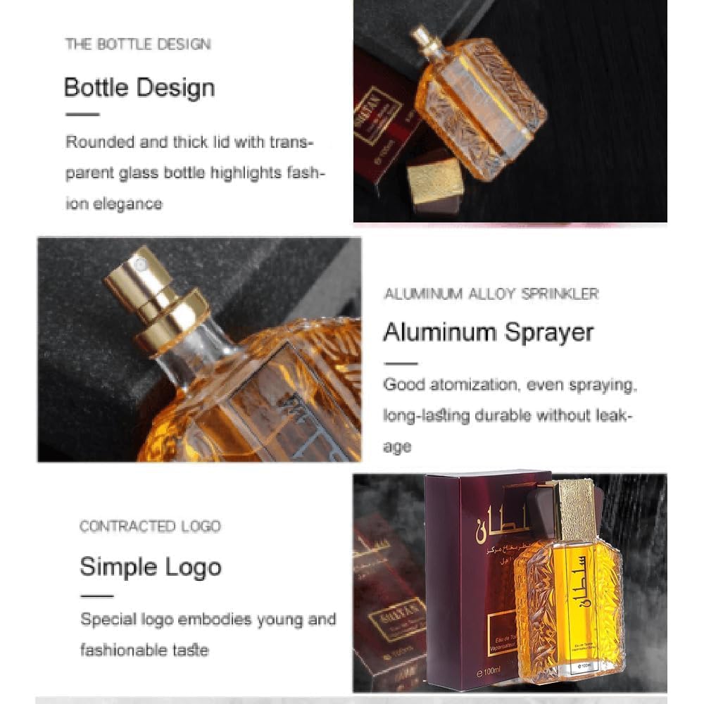 Premium Dubai Men's Cologne - Luxury Long Lasting Eau de Toilette Fragrance, 100ml - Perfect for Date Nights, Business Meetings & Special Occasions