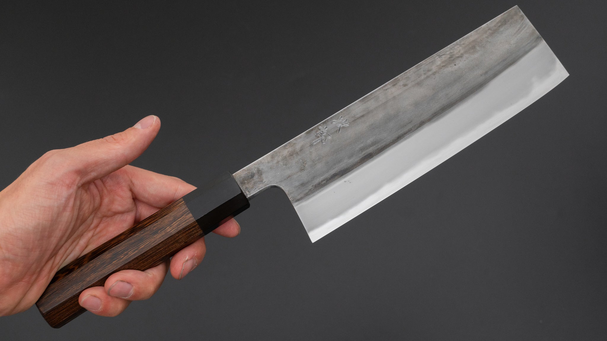 Jiro Tsuchime Wa Nakiri 180mm Japanese Chef Knife - Taihei Tagayasan Handle (#649) - Perfect for Slicing Vegetables, Herbs & Sushi Prep