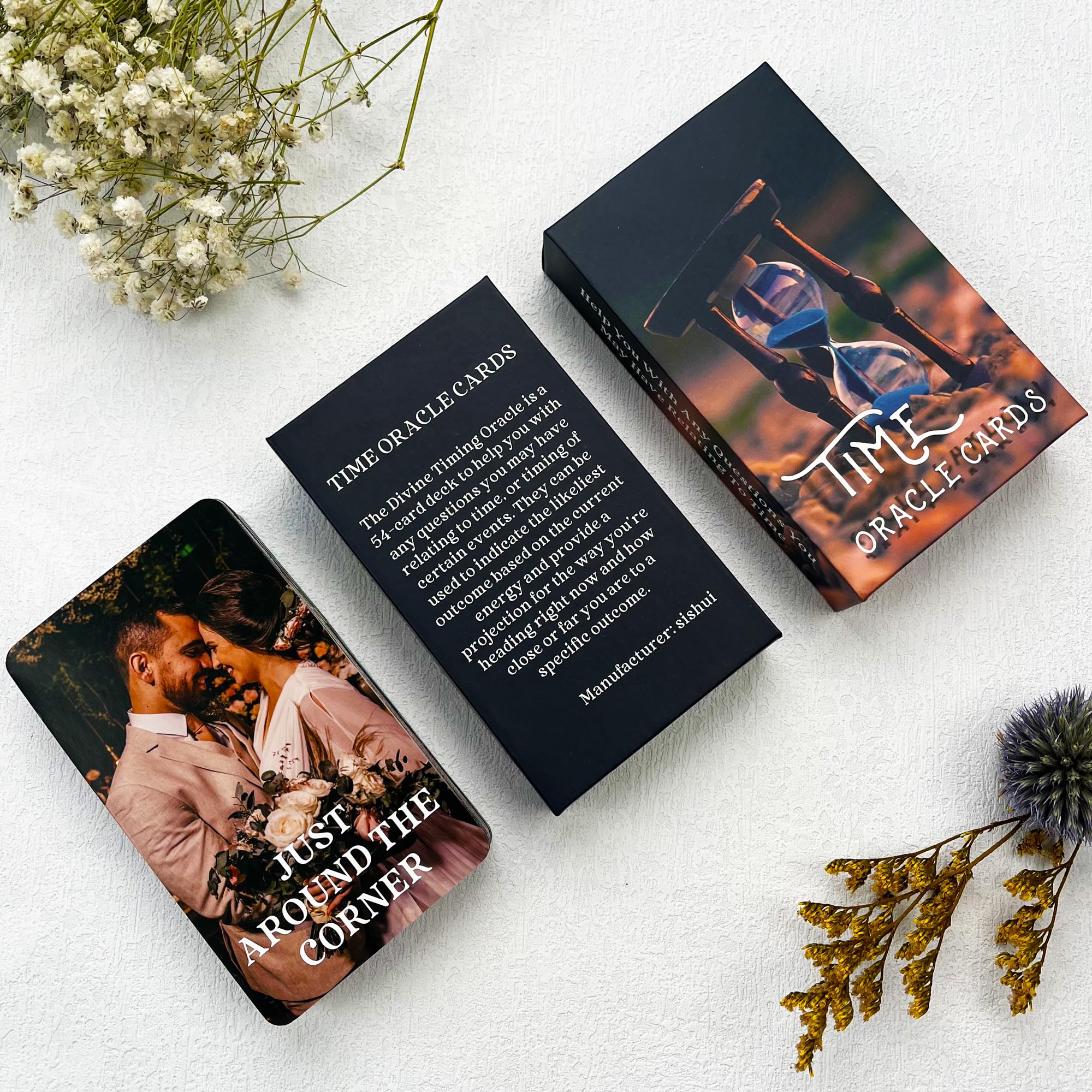 Soulme Time Oracle Cards Deck - Divine Timing Oracle Cards for Beginners | Answers to Timing Questions | Spiritual Guidance, Meditation & Self-Discovery Tool