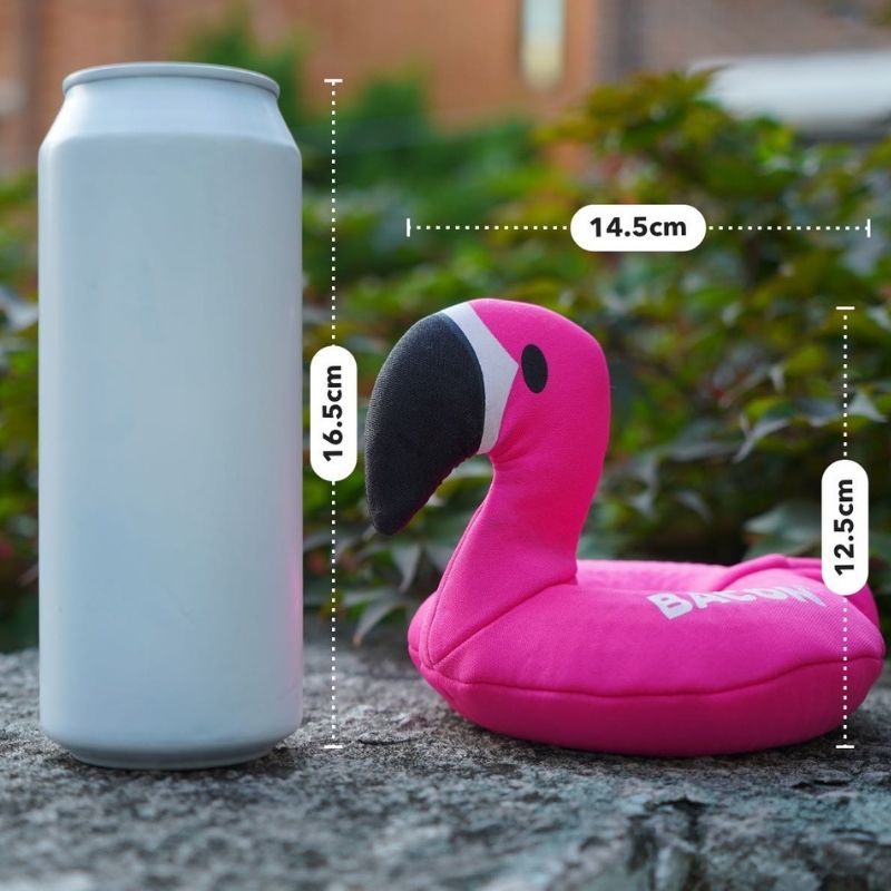 Inflatable Flamingo Pool Float with Bacon Print - Fun Water Toy for Summer Parties, Beach & Pool Relaxation