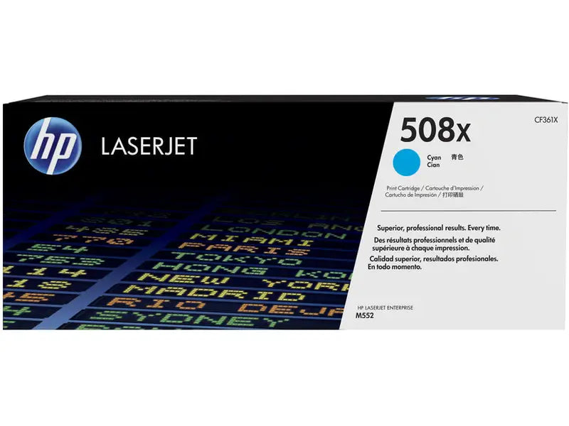 Original HP 508X Cyan LaserJet Toner Cartridge - High Yield Replacement for HP Printers | Perfect for Office Documents & Professional Printing