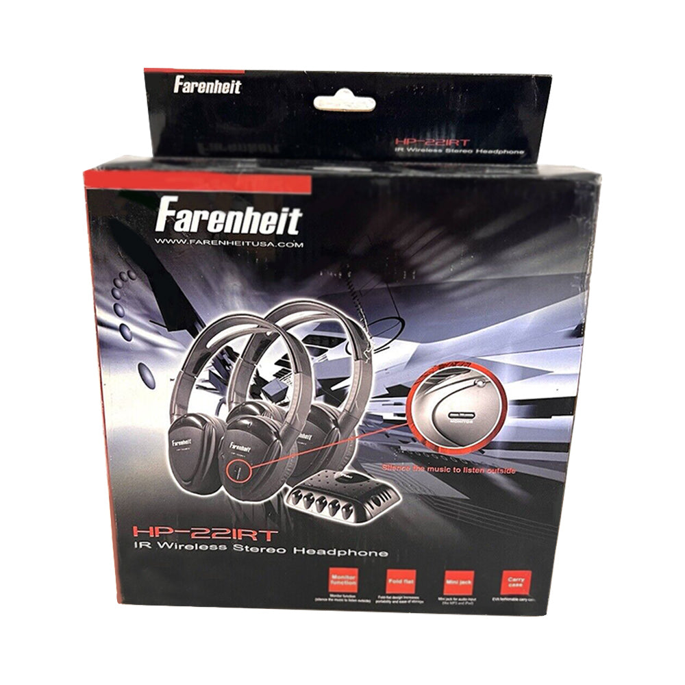 Power Acoustik HP 22IRT Single Channel Headphone Set - High-Quality Audio Headphones for DJs, Studio Recording & Gaming - Comfortable Over-Ear Design with Noise Isolation