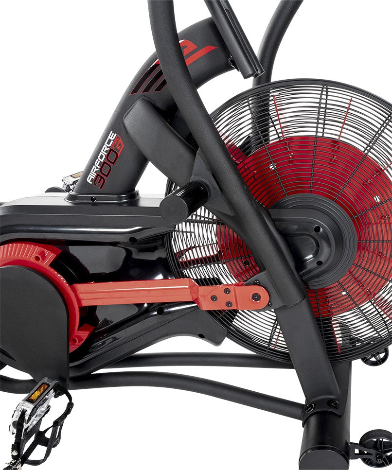 AirForce 300.3 Pro Air Bike - Professional Exercise Bike for Home Gym, Cardio & Full Body Workout - Perfect for Indoor Cycling, HIIT Training & Weight Loss